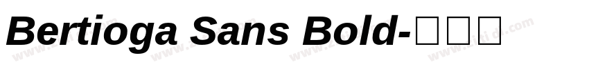 Bertioga Sans Bold字体转换